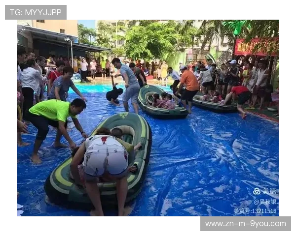 水上漂流趣味比赛，激流勇进的水上冒险，水上漂流儿童画